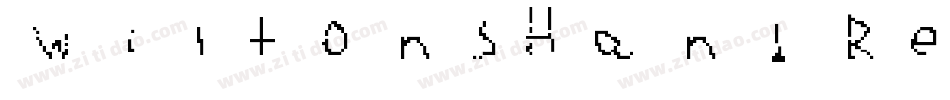 WiltonsHand Regular字体转换